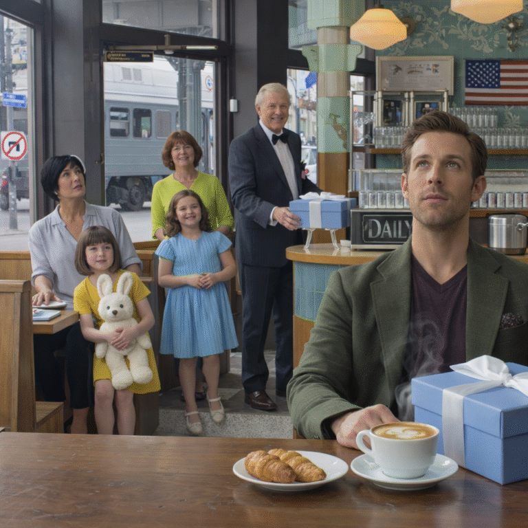 The Blue Box at the Café