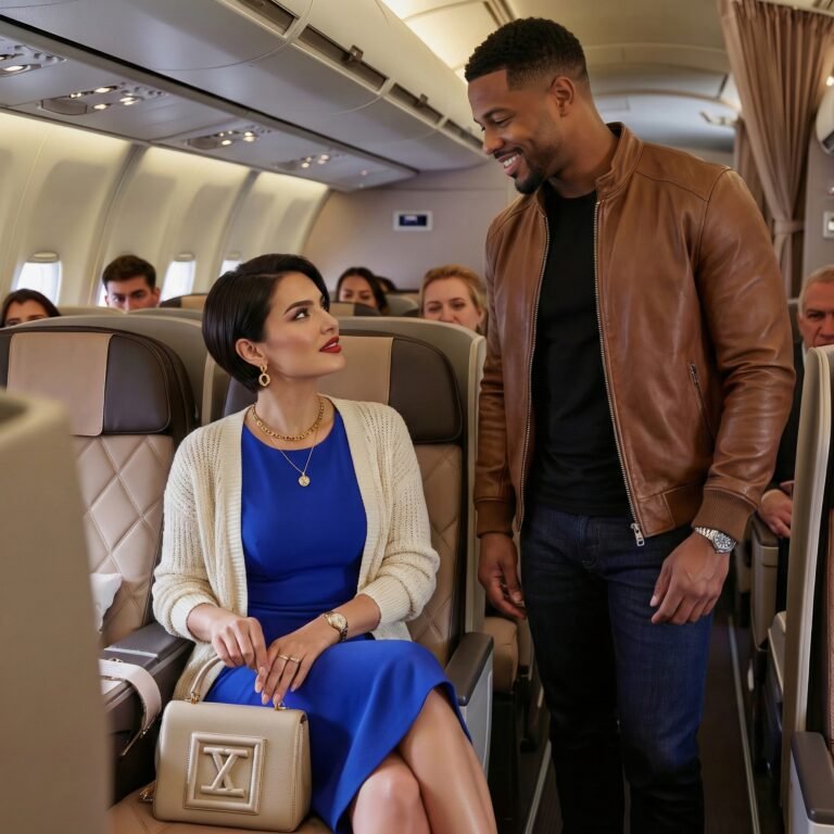 Woman Pulled The Man Out Of His Seat, Frowning: “This Seat Isn’t For You.” The Flight Attendants Immediately Believed Her, Ignoring His Ticket. But When He Took Out His Phone