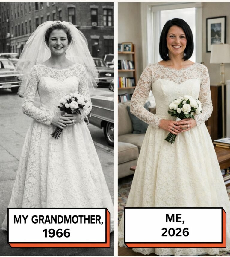 Bride Honors Grandmother’s Memory by Wearing Vintage Wedding Gown, Discovers Family Secret Carefully Preserved for Three Decades