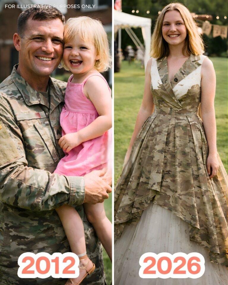 She Sewed Her Prom Dress From Her Father’s Service Uniform to Honor His Memory – What Happened When She Walked Downstairs That Night Left Everyone Speechless