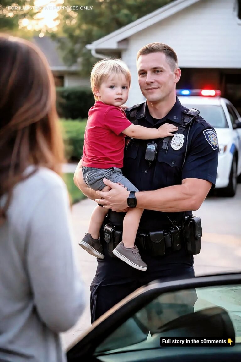 She Drove Home From a Double Shift to Find a Police Officer Holding Her Toddler – What She Learned Next Stopped Her Cold