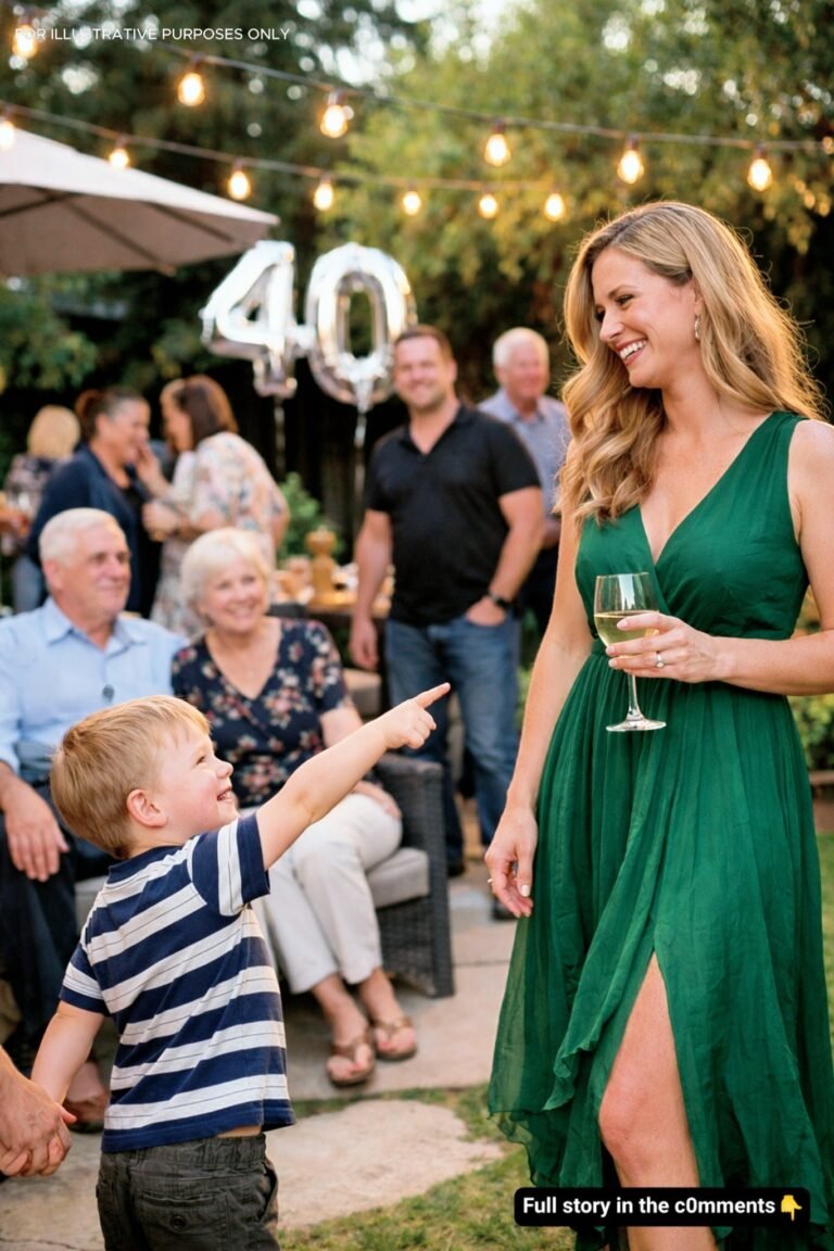 She Was Hosting Her Husband’s Birthday Party When Her Four-Year-Old Said Four Words That Changed Everything She Thought She Knew
